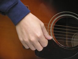 Acoustic guitar lesson with Chris Cragg in Arena Recording studio in Crewe, Cheshire.